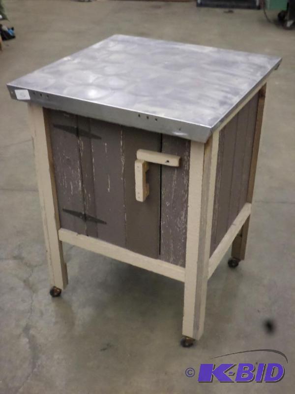 28&quotx28&quot Handmade Rolling Cabinet Wi...