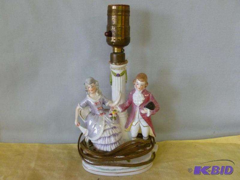 lot 103 image: Vintage George and Martha style hand painted ...