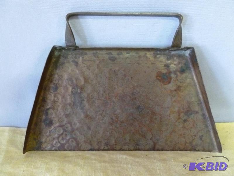 lot 105 image: Vintage hammered copper crumb scrapper that m...