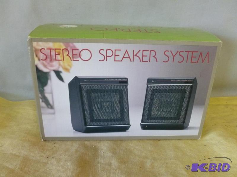 lot 120 image: Stereo Speaker System with built in amplifier...