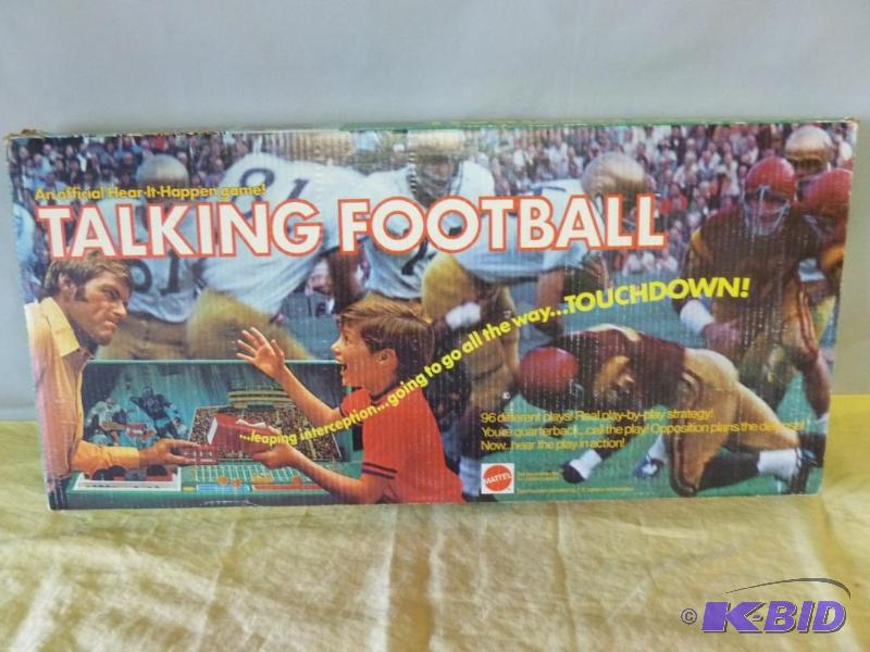 lot 127 image: Vintage 1972 Mattel Talking Football Game....