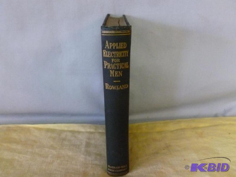 lot 138 image: Antique Book - Applied Electricity For Practi...