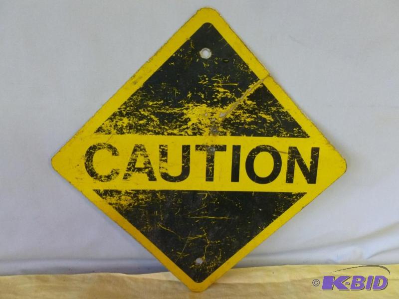 lot 143 image: Heavy gage metal trail sign that measures 12&...