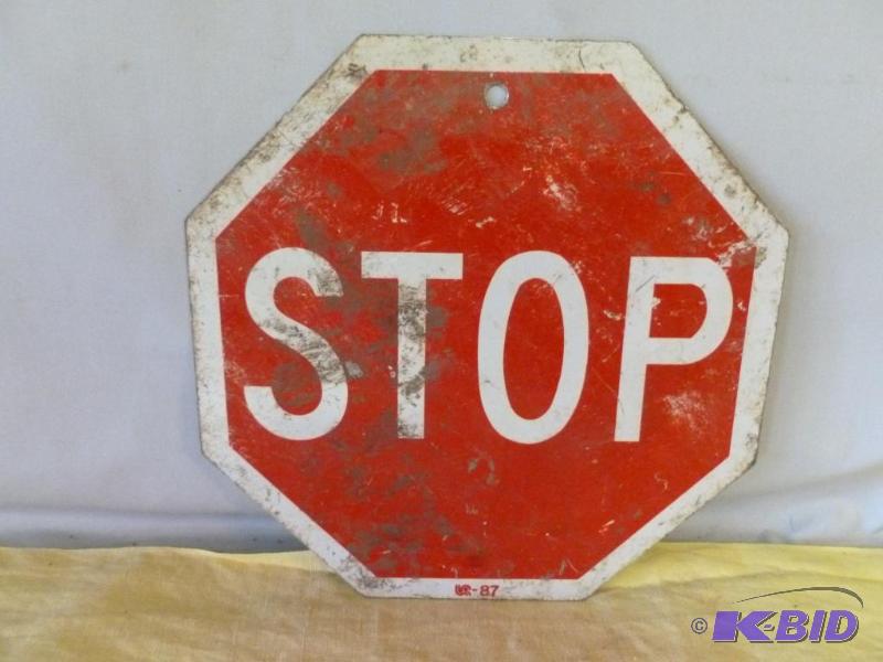 lot 145 image: Heavy gage metal trail sign that measures 12&...