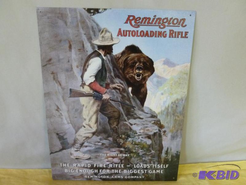 lot 33 image: Collectible Remington Autoloading Rifle metal...