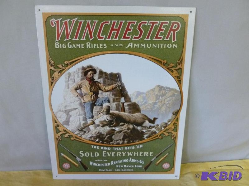 lot 34 image: Collectible Winchester Big Game Rifles And Am...