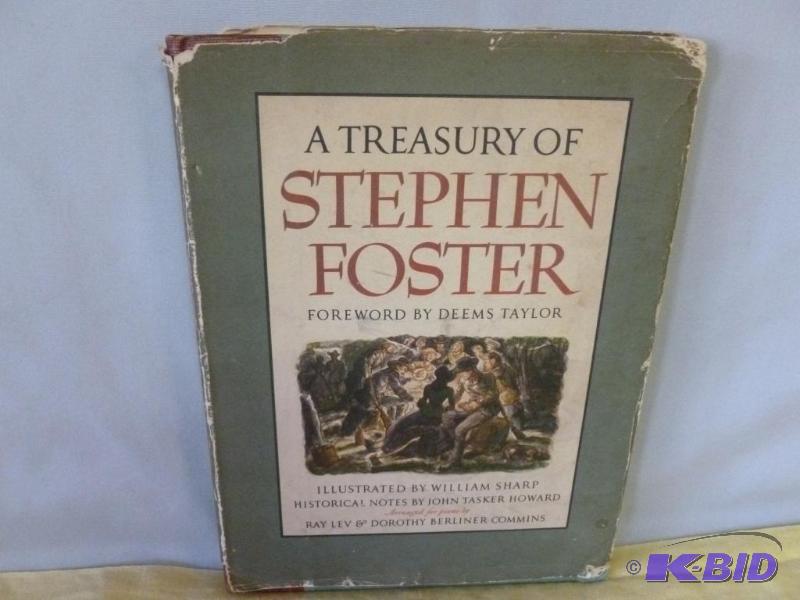 lot 39 image: Large Vintage Book - A Treasury Of Stephen Fo...