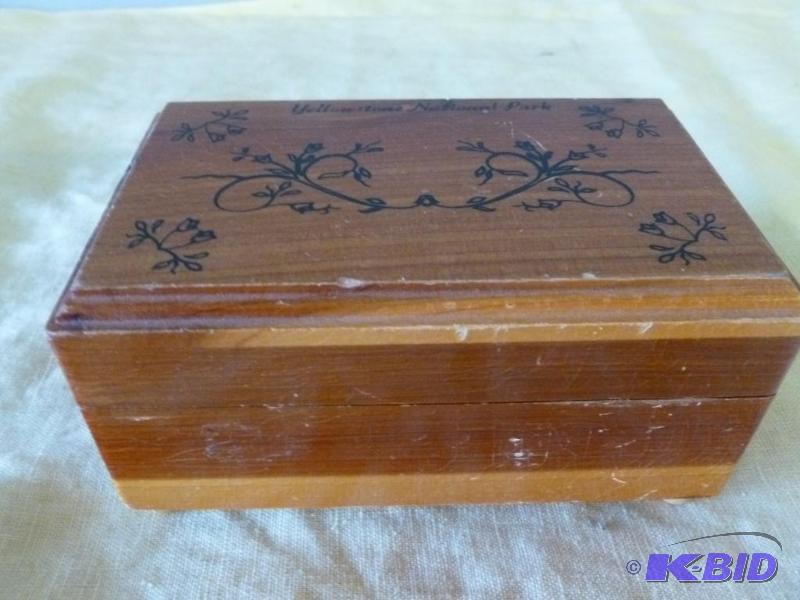 lot 64 image: Vintage Yellowstone National Park cedar souve...