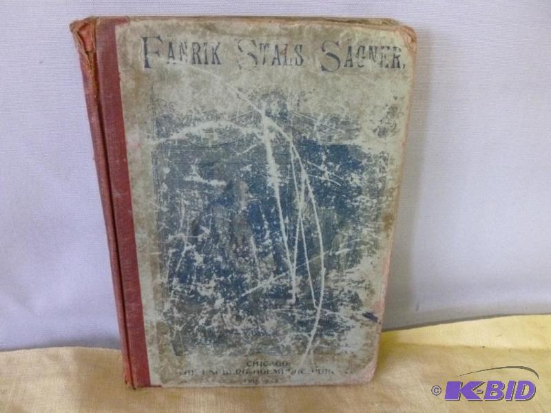 lot 84 image: Antique Book - Farnik Stals&nbspSagner - 189...