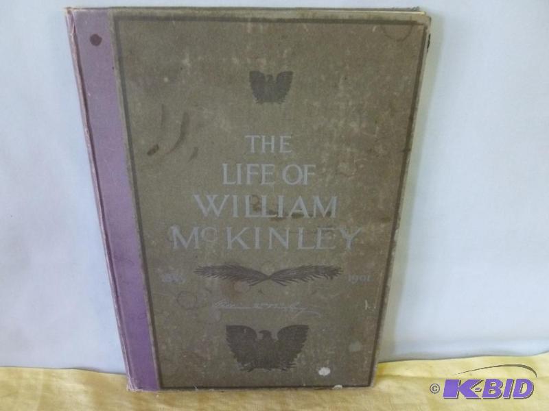 lot 85 image: Large Antique Book - The Life Of William McKi...