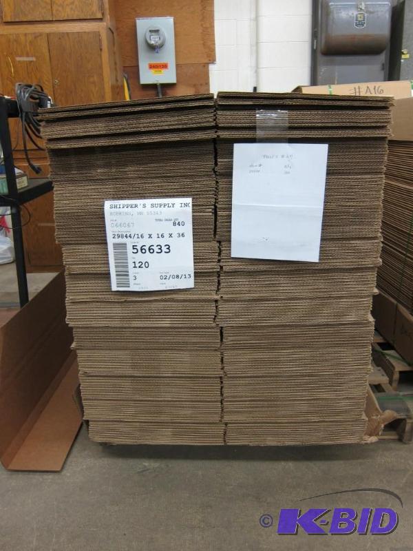 lot 1 image: 16 x 16 x 36 Shipping Boxes