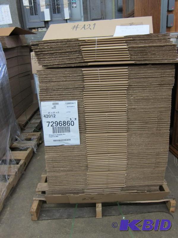lot 11 image: 20 x 20 x 9 Shipping Boxes