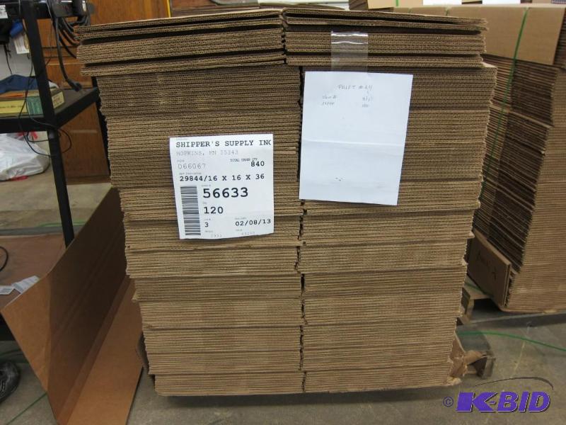 lot 2 image: 16 x 16 x 36 Shipping Boxes