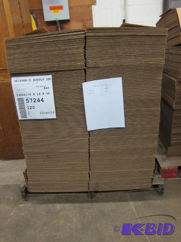 lot 4 image: 16 x 16 x 36 Shipping Boxes