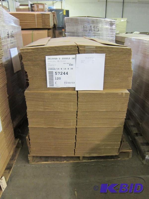 lot 41 image: 16 x 16 x 36 Shipping Boxes