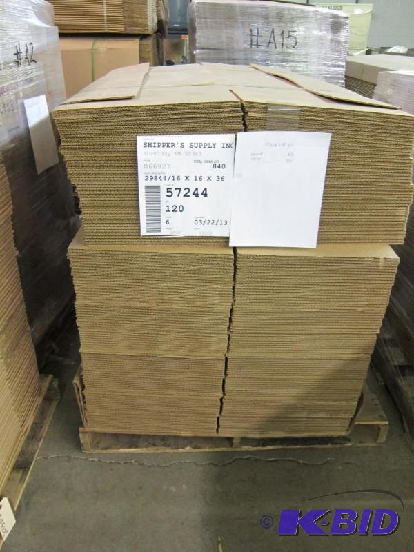 lot 42 image: 16 x 16 x 36 Shipping Boxes