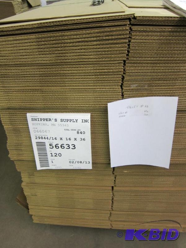 lot 43 image: 16 x 16 x 36 Shipping Boxes