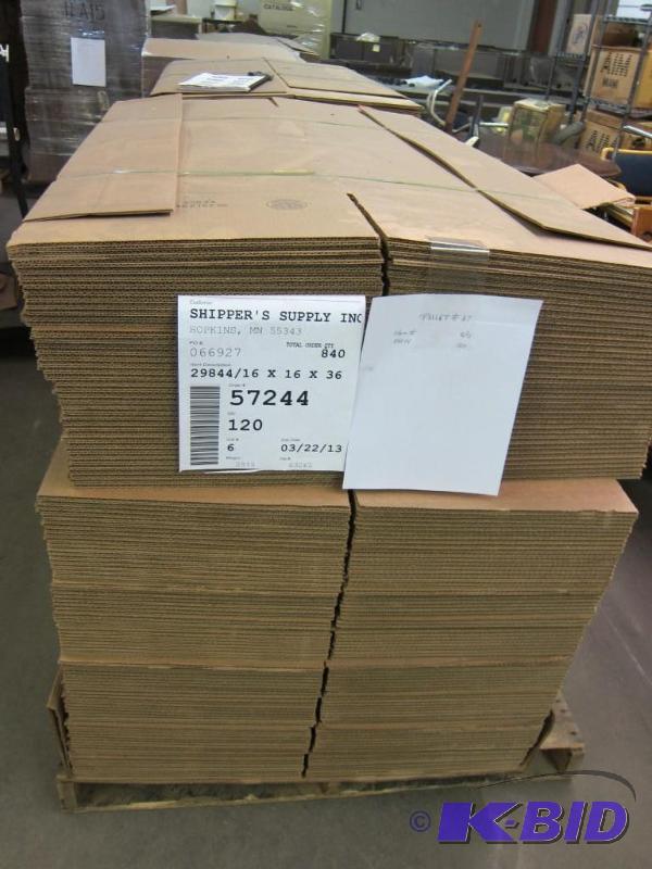 lot 46 image: 16 x 16 x 36 Shipping Boxes