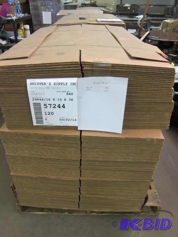 lot 48 image: 16 x 16 x 36 Shipping Boxes