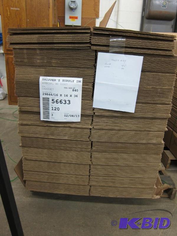 lot 5 image: 16 x 16 x 36 Shipping Boxes