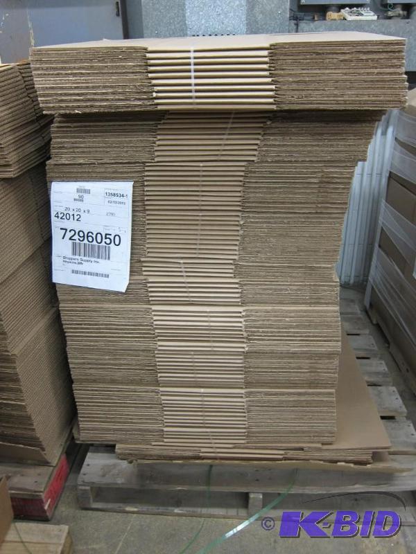 lot 9 image: 20 x 20 x 9 Shipping Boxes