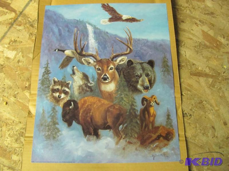 NEW Wildlife Print featuring assorted animals...