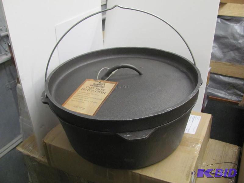 This NEW 20-Quart Cast Iron Dutch Oven from T...