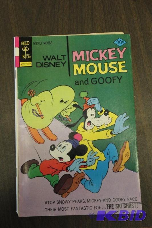 Walt Disney, Mickey Mouse and Goofy, Atop Sno...