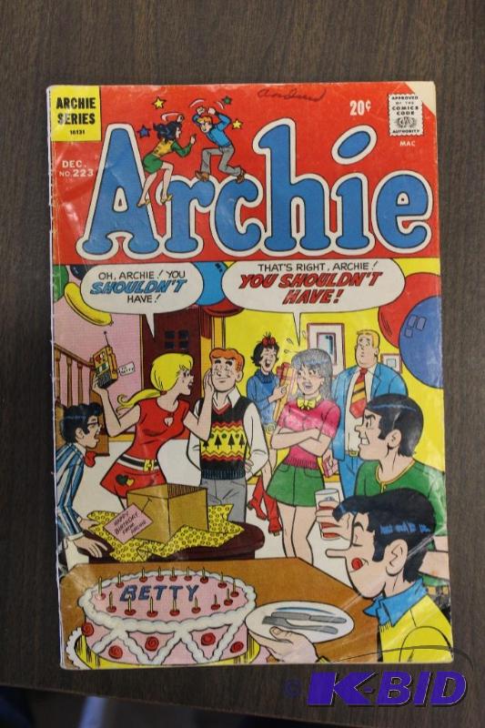Archie Series, Archie, No. 223, December 1972...