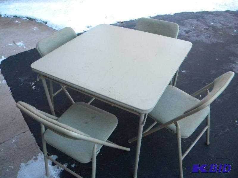 Card Table with 4 chairs