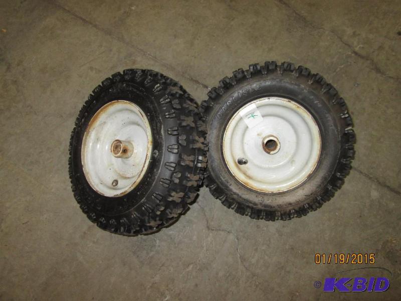 lot 14 image: (2) Tires 4.10x6 NHS...