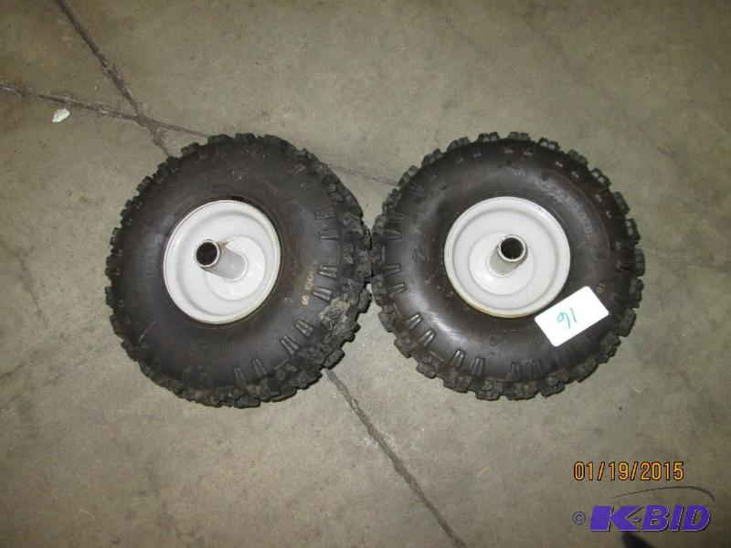 lot 16 image: (2) Tires 4.10x4 NHS...