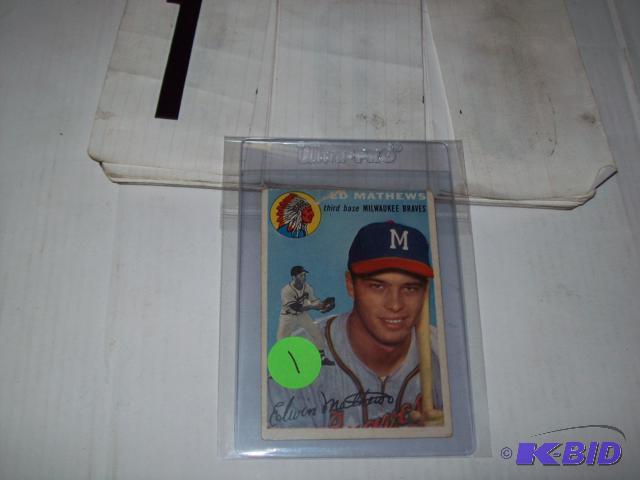 1954 Topps Ed Mathews #30. HOF. Card doesnt ...
