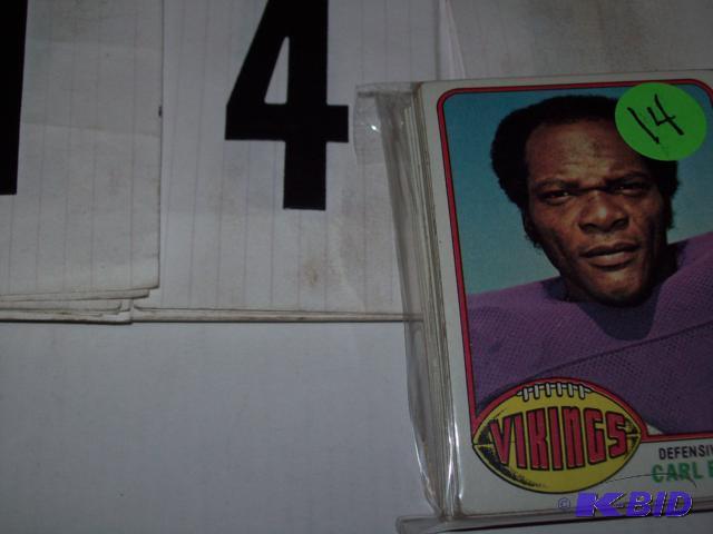 36 - 1976-1979 Vikings Topps Football Cards- ...