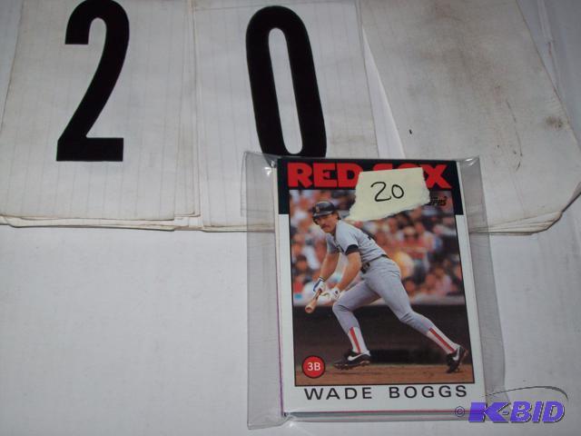 20- all different Wade Boggs cards from 1986-...