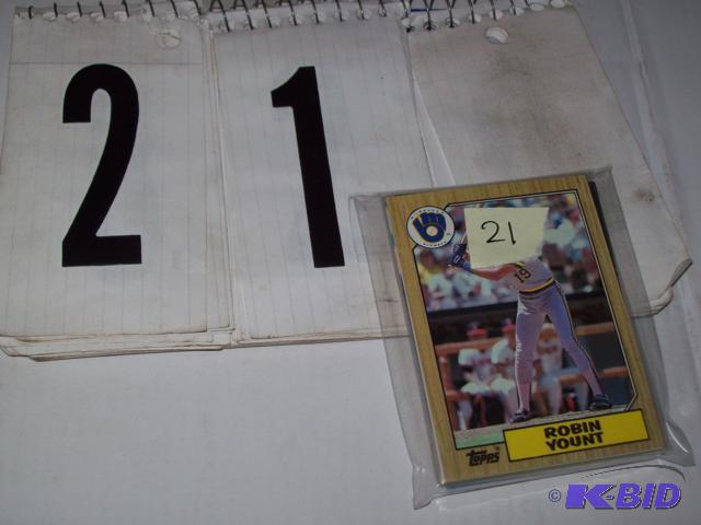 25- all different Robin Yount baseball cards....