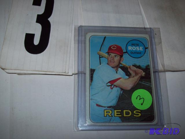 1969 Topps Pete Rose #120. Card has some crea...