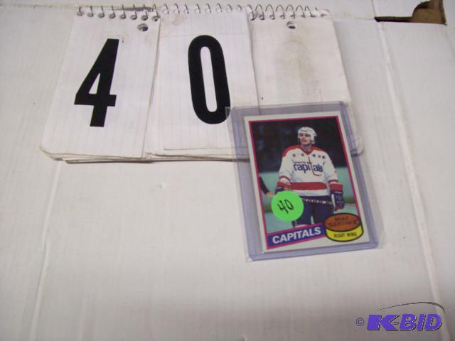 1980-81 Topps Mike Gartner Rookie card #195. ...