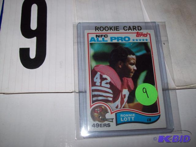 1982 Topps Ronnie Lott Rookie Card #486. EX ...