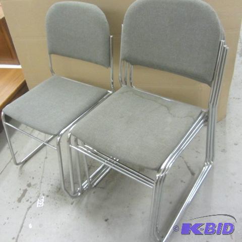 Stacking Chrome Chairs