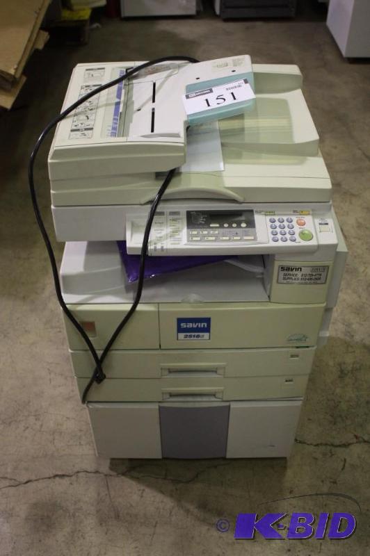 lot 151 image: Savin 2518D PrinterCopier wForm Feed & Sort Capabilities