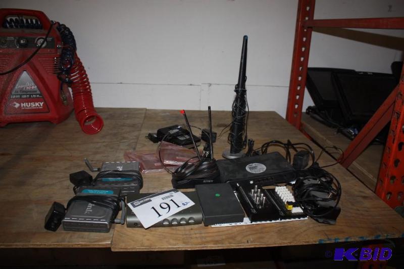 lot 191 image: Miscellaneous Lot of Electronics Including D-Link DES-1105 Desktop Switch Recotion S-Video Switch