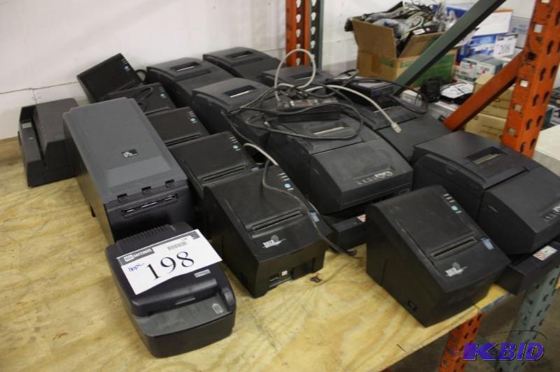lot 198 image: Lot of (16) Miscellaneous Electronics Including GBC VeloBindV100E RDIH Model EC6011F Epson M167
