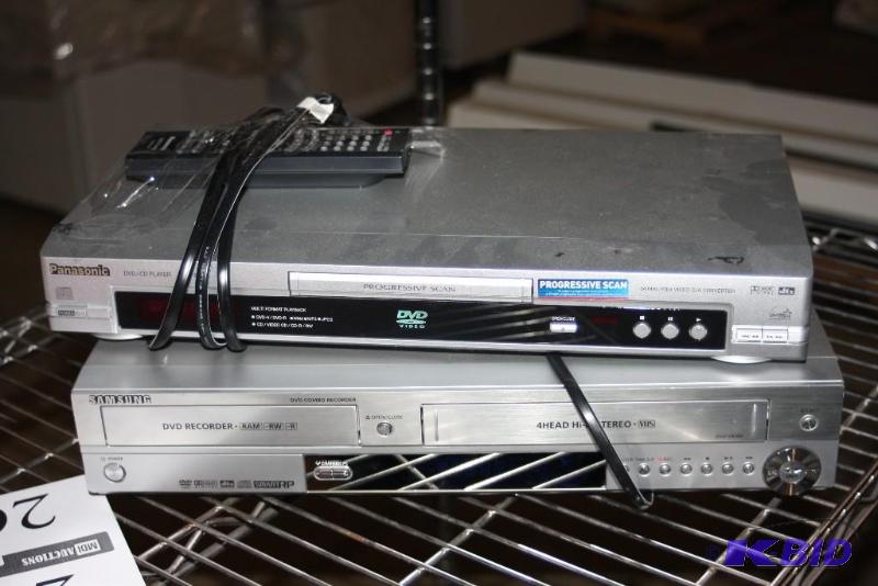 lot 232 image: Lot of (2) Including Panasonic DVDCD Player & DVD R Samsung SDVD Recorder wVHS Player.