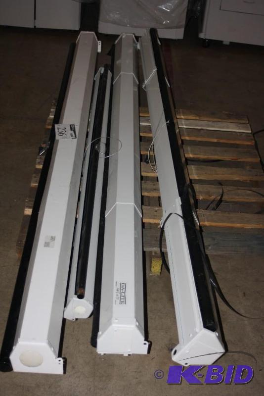 lot 236 image: Lighting Fixtures Including Da-Lite Model C wCSR Luma 2 Draper Protection Screen