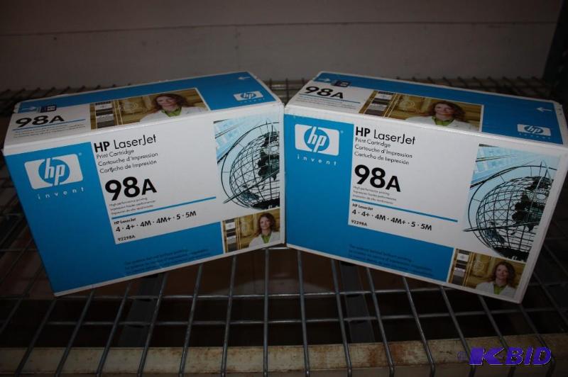 lot 250 image: Box Lot of (2) HP LaserJet Print Cartridge 98A 92298A.