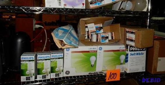 lot 100 image: Misc. Lightbulbs