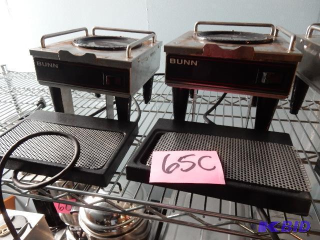 lot 110 image: 4 Bunn Coffee Warmers.. 3 have tray in front....