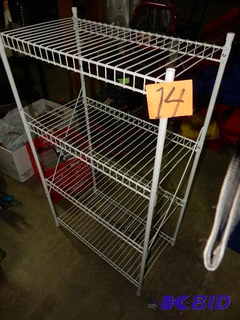 lot 14 image: Wire Shelving