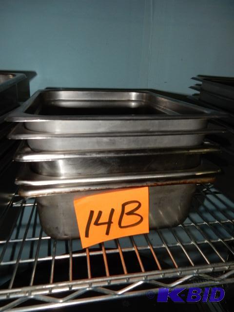 lot 14B image: Stainless Steel food pans